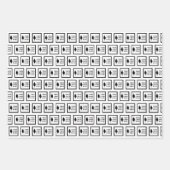 Minimaliseer uw Logo- en bedrijfsnaam-patronen Inpakpapier Vel (Voorkant)