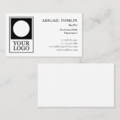 Minimaliseer uw Logo en persoonlijk voornaamwoord Visitekaartje (Voorkant / Achterkant)