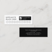 Minimaliseer uw Logo loyaliteit punch Kaart Klantenkaartje (Voorkant / Achterkant)