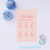 Minimaliseer wat er in je paarse vrijgezellenfeest flyer (Enkel)