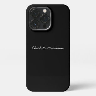 Minimaliseert het zwarte monogram van de de naamte iPhone 13 pro hoesje
