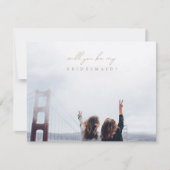 Minimaliseert u mijn Bridesmaid Script-foto Kaart (Voorkant)