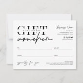 Minimaliserend cadeaucertificaat voor Logo van Vou (Voorkant)