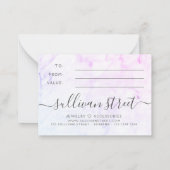 Minimaliserend Marble Small Business Cadeft Certif Notitiekaartje (Achterkant)