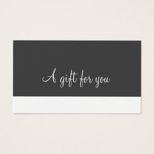 Minimaliserend scriptcertificaat visitekaartje (Voorkant)