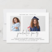 Minimaliserende 2-fotoscriptgraafpartij kaart (Voorkant)