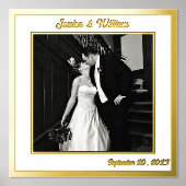 Minimaliserende Aangepaste foto en tekst voor brui Folie Afdrukken (Voorkant)