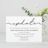 Minimaliserende aankondiging van de update van het (Staand voorkant)