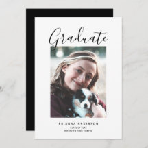 Minimaliserende Black & White Photo Graduparty