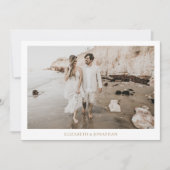 Minimaliserende Borders Fotobruiloft Save The Date (Voorkant)