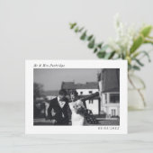 Minimaliserende bruiloft foto Hartelijk dank Bedankkaart (Staand voorkant)