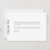 Minimaliserende bruiloft foto Hartelijk dank Bedankkaart (Achterkant)