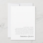 Minimaliserende bruiloft foto Hartelijk dank Bedankkaart (Achterkant)