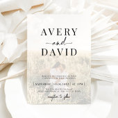 Minimaliserende bruiloft foto kaart