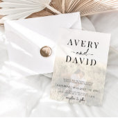 Minimaliserende bruiloft foto kaart