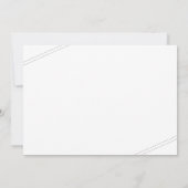 Minimaliserende bruiloft voor bestemming save the date (Achterkant)