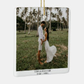 Minimaliserende bruiloft voor schrijfmachines keramisch ornament (Rechts)