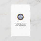 Minimaliserende CEO van White Tab Column Visitekaartje (Achterkant)