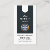 Minimaliserende CEO van White Tab Column Visitekaartje (Voorkant)