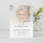 Minimaliserende Custom Photo Overlay Retirement Pa Kaart (Staand voorkant)