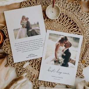 Minimaliserende foto van beste dag over huwelijk aankondiging