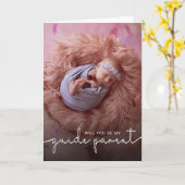 Minimaliserende Gids Ouder Foto-kaartje Kaart (Gele Bloem)