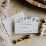 Minimaliserende Greenery Wedding Song Request Card RSVP Kaartje<br><div class="desc">Deze minimalistische grienery trouwzangkaart is perfect voor een rustige bruiloft. Het ontwerp is voorzien van lichtgroene,  met de hand geverfde mooie bladeren.</div>