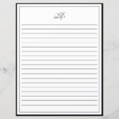 Minimaliserende grensafdruk Naam Recipcard (Achterkant)