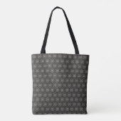Minimaliserende Groene grafische Chic-logo Tote Bag (Achterkant)