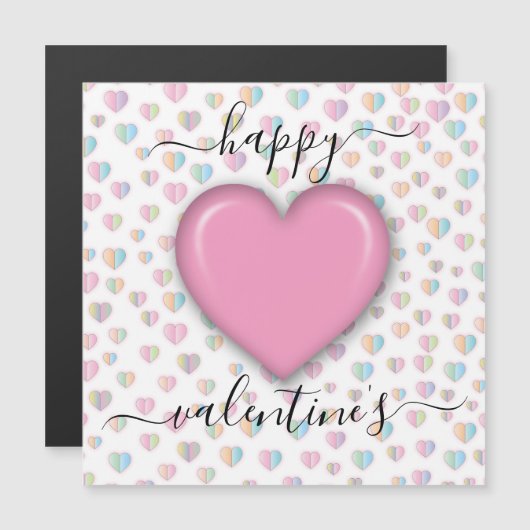 Minimaliserende Happy Valentijn-dag (Voorkant / Achterkant)