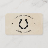 Minimaliserende Hoefijzer Boerderij Rangschikking Visitekaartje (Voorkant)