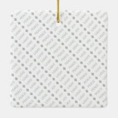 Minimaliserende Joy Simple Kerstfeestdag Foto Keramisch Ornament (Achterkant)