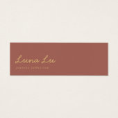 Minimaliserende juwelenkaart mini visitekaartjes (Voorkant)