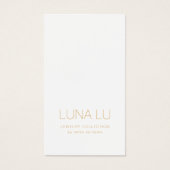 Minimaliserende juwelenkaart visitekaartje (Voorkant)