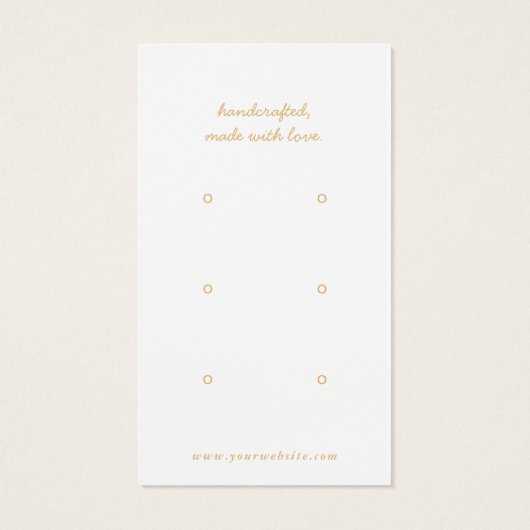 Minimaliserende juwelenkaart visitekaartje (Achterkant)
