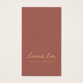 Minimaliserende juwelenkaart visitekaartje (Voorkant)