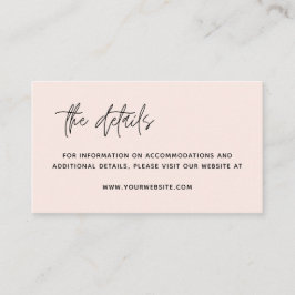 Minimaliserende Kaart met moderne huwelijksgegeven Plaatskaartje