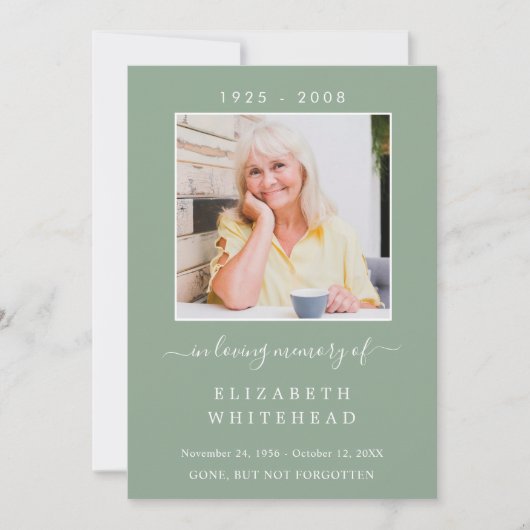 Minimaliserende Kaart van het groene gebed van de  (Voorkant)