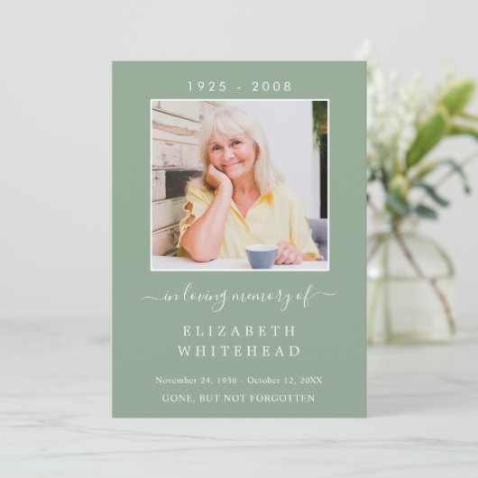 Minimaliserende Kaart van het groene gebed van de  (Staand voorkant)