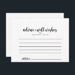 Minimaliserende kalligrafie-weddenschapskaart briefkaart<br><div class="desc">Deze minimalistische kalligrafie-bruiloft is perfect voor een moderne bruiloft. Het eenvoudige en elegante ontwerp kenmerkt klassieke en fancy manuscripttypografie in zwart-wit.Deze kaarten zijn perfect voor een bruiloft, een vrijgezellenfeest, een baby shower, een graduatiepartij & meer. Pas de kaarten aan met de namen van de bruid en de bruidegom, ouders-aan-zijn of...</div>