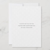 Minimaliserende kerstfeestdag met feestelijke kers feestdagenkaart (Achterkant)