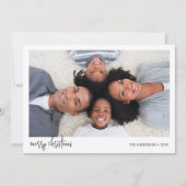 Minimaliserende kerstfeestdag voor feestdagen feestdagenkaart (Voorkant)