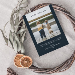 Minimaliserende kerstfeestdag voor feestdagen feestdagenkaart