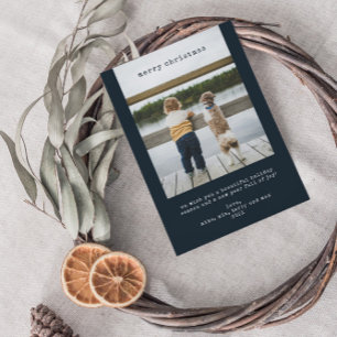 Minimaliserende kerstfeestdag voor feestdagen feestdagenkaart