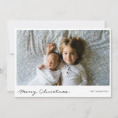 Minimaliserende kerstfeestdag voor feestdagen feestdagenkaart (Voorkant)