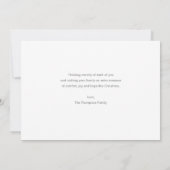 Minimaliserende kerstfeestdag voor feestdagen feestdagenkaart (Achterkant)