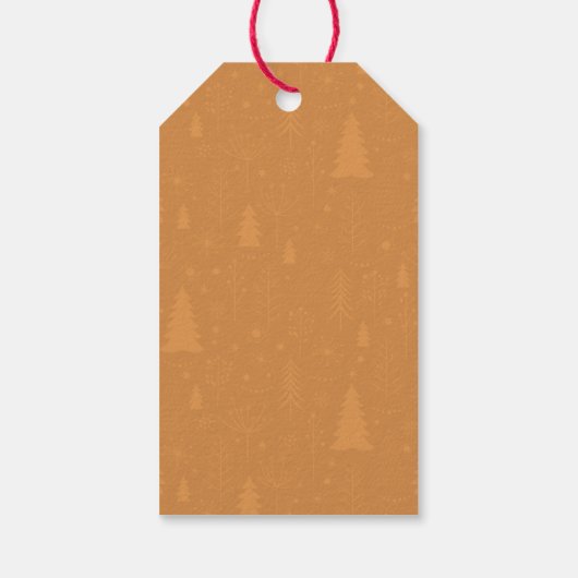 Minimaliserende kerstfoto cadeaulabel (Achterkant)