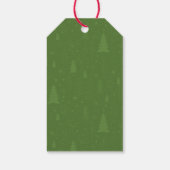 Minimaliserende kerstfoto cadeaulabel (Achterkant)