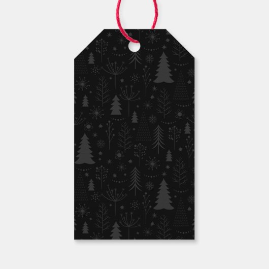 Minimaliserende kerstfoto cadeaulabel (Achterkant)