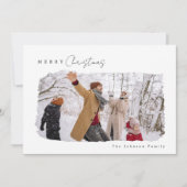 Minimaliserende kerstkaart voor prettige feestdage (Voorkant)